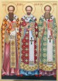 Собор вселенських учителів і святителів: Василія Великого, Григорія Богослова та Йоана Золотоустого