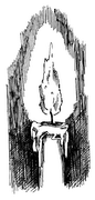 Стрітенська свічка 1944-го. Малюнок Олесі Ліцевич