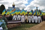 30 вересня 2015 р. Чин похорону військовослужбовця Сергія Феоктисова в Горохові. Світлина з архіву протоієрея Андрія Сидора