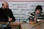 20 лютого 2015 р. Митрополит Луцький і Волинський Михаїл під час прямої лінії в редакції газети «Волинь нова». Світлина інформаційної служби єпархії