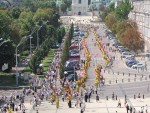 Митрополит Луцький і Волинський Михаїл, понад 250 інших священнослужителів і багато мирян із єпархії взяли участь у хресному ході та молебні, які відбулися в Києві з нагоди свята хрещення Русі-України. Світлина інформаційної служби єпархії