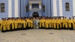 Патріарх Філарет, архієпископ Михаїл і волинське духовенство 14 жовтня 2009 р. Світлина прот. Віталія Собка