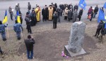 Архієпископ Луцький і Волинський Михаїл із духовенством під час відкриття пам’ятного знака в Луцьку на місці захоронення останків в’язнів Луцької тюрми, розстріляних НКВД 23 червня 1941 р. Світлина інформаційної служби єпархії