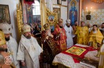 4 жовтня 2014 р. Митрополит Луцький і Волинський Михаїл в храмі Рівноапостольного князя Володимира у селищі Новоархангельськ. Світлина з сайта Cerkva.info