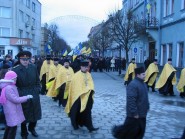 22 листопада 2008 р. Скорботна хода в пам’ять жертв Голодомору. Луцьк, вул. Лесі Українки. Світлина Юрія Павлюка