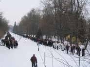 19 січня 2009 р. Луцьк, центральний парк. Хресний хід від кафедрального собору Святої Трійці до річки Стир, де буде відправлено Велике водосвяття. Світлина Сергія Нарольського