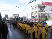 10 березня 2009 р. Хресний хід від луцького кафедрального собору Святої Трійці до пам’ятника Тарасові Шевченку. Проспект Волі. Світлина Данила Зінкевича