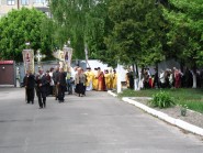 Хресний хід навколо храму Великомученика Юрія Переможця в Луцьку з нагоди престольного свята. Світлина Данила Зінкевича