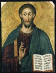 Ікона «Христос Вседержитель», перша половина XVII ст., м. Камінь-Каширський (Свято-Іллінська церква). Світлина Музею волинської ікони